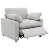Coaster Fine Furniture 609563P Collins - Upholstered Power Recliner Chair - Gray