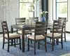 Ashley Furniture D397-425 Rokane - Dining Room Table Set (Set of 7) - Brown