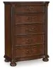 Ashley Furniture B764-46 Lavinton - Five Drawer Chest - Brown