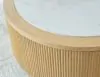Ashley Furniture T808-8 Camdill - Round Cocktail Table - Light Brown / White