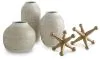 Ashley Furniture A2C00213 Ashley Furniture A2C00213 Vinburn - Accessory Set (Set of 5) - White / Gold Finish