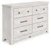 Ashley Furniture PCB1171-31 Makidern - Six Drawer Dresser - Whitewash