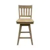 Intercon BS-BS-280W-NAT-K24 Intercon BS-BS-280W-NAT-K24 Wooden Barstool With Slat Back - Natural