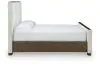 Ashley Furniture PCB843B5 Radkin - California King Upholstered Panel Bed - Burnished Brown