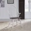 Liberty Furniture 139WH-C1000A Liberty Furniture 139WH-C1000A Farmhouse - Windsor Back Arm Chair - Two Tone White / Wood Tone