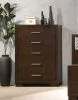 CoasterEssence 200715 Jessica - 5-Drawer Bedroom Chest - Cappuccino