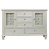 CoasterEssence 201303 Sandy Beach - 11-Drawer Dresser - Cream White