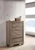 CoasterEveryday 204195 Kauffman - 5-Drawer Bedroom Chest - Washed Taupe