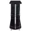 CoasterEssence 101063 Adolfo - Rectangular 2-Tier Home Bar Table - Black High Gloss