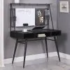 CoasterEssence 801404 Jessie - Writing Desk With Whiteboard And USB - Black