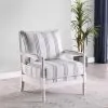 CoasterElevations 903835 Blanchett - Upholstered Bobbin Accent Chair - White And Navy