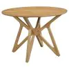 CoasterEveryday 108440 Elowen - Round Solid Wood Dining Table - Light Walnut