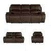 New Classic 20-093-3NP New Classic 20-093-3NP Brookings - 3 Piece Manual Sofa & Loveseat & Recliner - Brown
