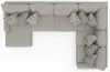 Jackson Furniture Industries 3345/75/30/72-26 Jackson Furniture Industries 3345/75/30/72-26 Livingston - 3 Piece Sectional With Comfort Coil Seating And 9 Included Accent Pillows (LSF Chaise) - Linen