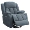 CoasterEveryday 602294P Houston - Upholstered Power Lift Recliner - Slate Blue
