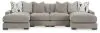 Benchcraft® 20305S5 Benchcraft® 20305S5 Aslan Court - 4-Piece Sofa Pit Sectional - Pebble