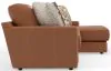 Jackson Furniture Industries 5045/63/76-26 Minori - Italian Leather 2 Piece Sofa / Chaise With RSF Chaise - Whiskey