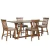 New Classic 45-D4115-D4C Putnam - Counter Table With 4 Chairs - Brown