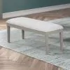 New Classic D1464G-25 New Classic D1464G-25 Essence - Dining Bench With Natural Cushion - Gray
