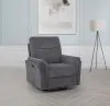 Coaster Fine Furniture 610443P Adler - Upholstered Power Swivel Glider Recliner - Charcoal Gray