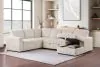 Coaster Fine Furniture 501205B1 Devonshire - Left Sofa With 2 Pieces Pillow, Box 1 of 3 - Camel