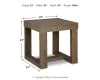 Ashley Furniture T471-2 Cariton - Square End Table - Gray