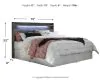 Ashley Furniture B221-58 Ashley Furniture B221-58 Baystorm - King Panel Headboard - Gray