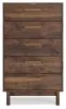 Ashley Furniture EB3660-245 Calverson - Five Drawer Chest - Mocha