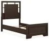 Ashley Furniture B441B2 Ashley Furniture B441B2 Covetown - Twin Panel Bed - Dark Brown