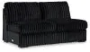 Ashley Furniture 98103S10 Ashley Furniture 98103S10 Midnight-Madness - 3-Piece Sectional With Laf Corner Chaise - Onyx