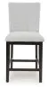 Ashley Furniture D618-124 Neymorton - Upholstered Barstool (Set of 2) - Dark Grayish Brown