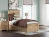 Ashley Furniture PCB1170B30 Ashley Furniture PCB1170B30 Makidern - Twin Panel Storage Bed With 2 Under Bed Storage Units - Tan