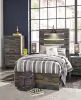Ashley Furniture B211B2 Ashley Furniture B211B2 Drystan - Twin Panel Bed - Brown / Beige