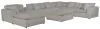 Jackson Furniture Industries 4445/31/59/28/88/9-26 Jackson Furniture Industries 4445/31/59/28/88/9-26 Posh - 9 Piece Modular Sectional With 3 Armless, 3 Corners, 2 Cocktail Ottoman, 1 Console - Dove