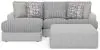 Jackson Furniture Industries 3480/75/42/28-18 Jackson Furniture Industries 3480/75/42/28-18 Titan - 2 Piece Sofa Chaise With Comfort Coil Seating, 45