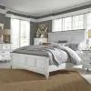 Liberty Furniture 417-BR-CPBDMCN Liberty Furniture 417-BR-CPBDMCN Allyson Park - 5 Piece Bedroom Set (California King Panel Bed, Dresser & Mirror, Chest, Nightstand) - Wirebrushed White / Charcoal