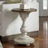 Liberty Furniture 498-OT1021 Morgan Creek - Chair Side Table - Antique White / Wirebrushed Tobacco Accents