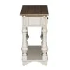Liberty Furniture 498-OT1030 Morgan Creek - Sofa Table - Antique White / Wirebrushed Tobacco Accents