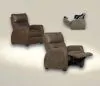 Jackson Furniture Industries 7641067-1276/89-1417/89 Jackson Furniture Industries 7641067-1276/89-1417/89 Relaxer - Fabric Power Headrest Power Lay Flat Reclining With Heat / Massage / Lumbar / Zero Gravity - Dark Brown