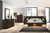 CoasterEssence 200711Q-S5 Jessica - 5 Piece LED Queen Bedroom Set - Cappuccino