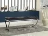 CoasterEssence 501156 Walton - Leatherette Upholstered Tufted Accent Bench - Black