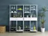 Coaster Fine Furniture 182034 Figueroa - 5-Shelf Wine Storage Bar Cabinet - White High Gloss