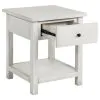 Coaster Fine Furniture 710557 Payne - 1-Drawer Wood End Table With Shelf - White