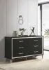 Coaster Fine Furniture 224993 Lucia - 6-Drawer Dresser Cabinet - Black