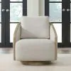 Liberty Furniture 722-ACH15 Nora - Upholstered Swivel Accent Chair - Light Brown / White
