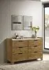 Coaster Fine Furniture 222973 Henderson - 6-Drawer Bedroom Dresser Cabinet - Medium Oak