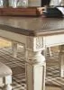 Ashley Furniture D743-45 Realyn - Rectangular Dining Room Extension Table - Chipped White