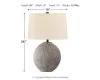 Ashley Furniture L235624 Harif - Paper Table Lamp  - Beige