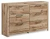 Ashley Furniture B1050-31 Hyanna - Six Drawer Dresser - Tan Brown