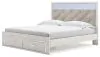 Ashley Furniture B2640B29 Altyra - King Upholstered Storage Bed - White